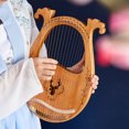 thumbnail image 2 of Amdohai 16-String Wooden Lyre Harp Resonance Box String Instrument with, 2 of 8