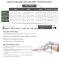 thumbnail image 2 of Truform Thigh High Stockings, Closed Toe: 18 mmHg, Beige, Medium, 2 of 7