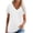 White, variant on Womens Short Sleeve Blouses Fashion Woman V-Neck Short Sleeve Tops T-Shirt Summer Solid Loose Blouse Summer T Shirts for women Short Sleeve Tops Short Sleeve Tops for Women