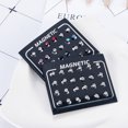 thumbnail image 1 of 12Pairs/Set Unisex Rhinestone Inlaid Magnetic Stud Earrings Non Piercing Jewelry, 1 of 8