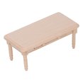 thumbnail image 1 of Dollhouse Tea Table, Simple Design 1:12 Scale Premium Wood Dollhouse Dining Table  For 1:12, 1 of 8