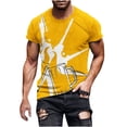 thumbnail image 1 of Birdeem Nouveau T-Shirt pour Hommes à la Mode 3D Imprimé Bière Non Positionné Manches Courtes Col Rond T-Shirt Haut de Sport Décontracté Blouses, 1 of 5