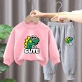 thumbnail image 3 of Pisexur Ensemble de Vêtements d'Automne pour Bébés Filles Garçons 2 Pcs Mode Décontractée Imprimé Mignon Manches Longues Col Rond Chandails en Molleton et Pantalons de Survêtement Ensemble de Survêtement pour Enfants Filles Garçons 3-8 Ans, 3 of 4