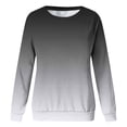 thumbnail image 3 of MIASHUI Girls Sweatshirt Tops Gradient Printed Crewneck Casual Pullovers,Black,3-4 Years, 3 of 3