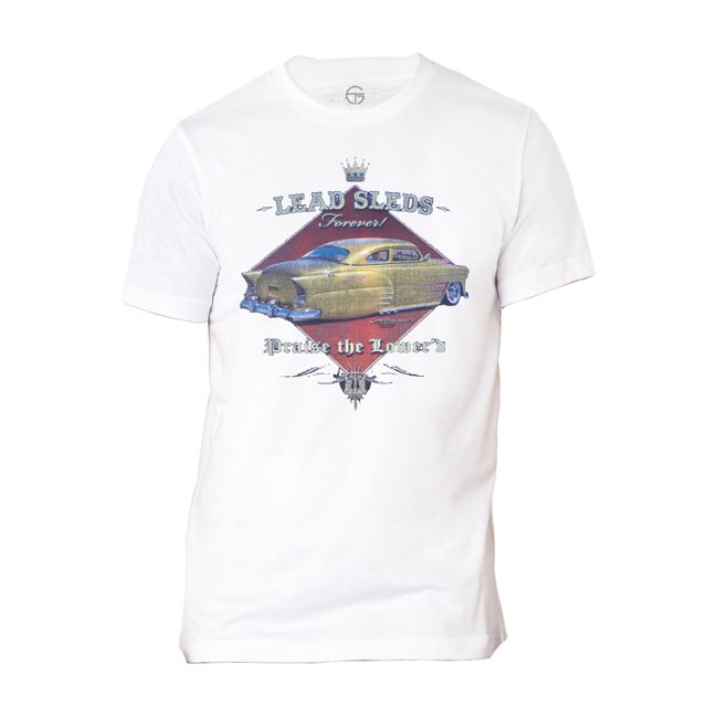 Men's Lead Sleds Short-Sleeve T-Shirt - White - Small