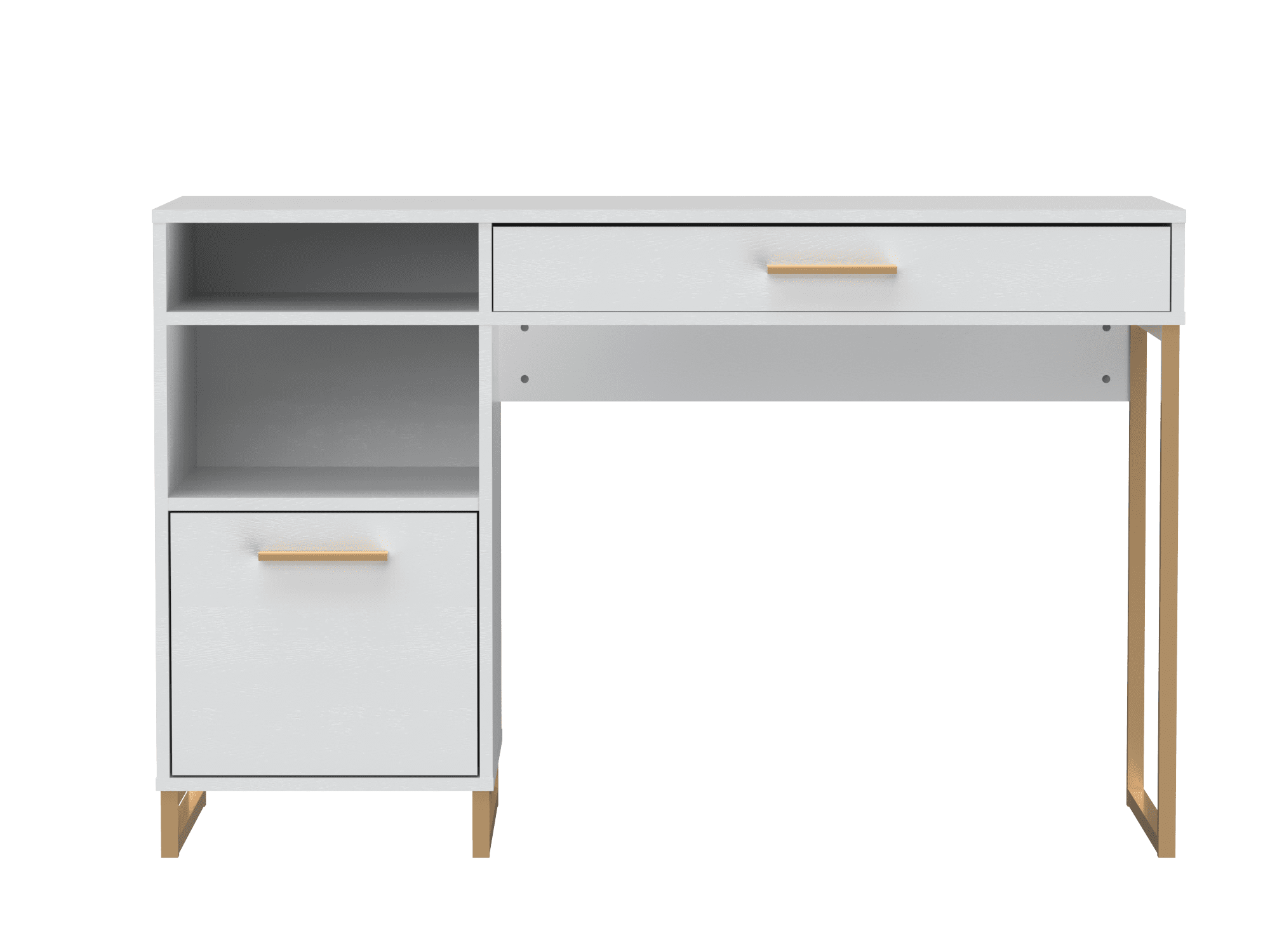 Mainstays Bureau d’écriture en bois et métal avec 1 tiroir et 1 porte pour adulte adolescent, 29,92 po.