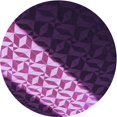 thumbnail image 1 of Ahgly Company Tapis d'Intérieur Ronds Transitionnels Lavables à la Machine, Violet Foncé, 3 Pieds Rond, 1 of 7