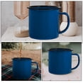 thumbnail image 3 of Miangastore Blue Enamel Coffee Mug for Home Use Practical Drinking Cup with Stable Structure 2 Pieces, 3 of 8
