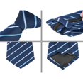 thumbnail image 3 of EIGTHTAIL Cravate pour Hommes Fermeture Éclair Cravate Réglable pour Décontracté Formel Bleu Marine -5, 3 of 4