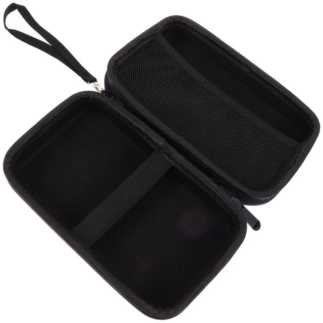 OUNONA Durable Black Thermometer Pouch with Mesh Pocket and Protective Inner Lining