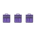 thumbnail image 4 of Baohd Portable Foldable Garden Kneeler Tool Bag For Outdoor Work Work Portable Storage Bags Stool Pouch Purple 3Set, 4 of 6