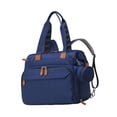 thumbnail image 3 of Lipstore Diaper Bag Backpack Pacifier Case Portable Wear Resistant with Straps Travel Bag Blue, 3 of 8