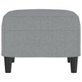 thumbnail image 2 of vidaXL Footstool Light Grey 60x50x41 cm Fabric, 2 of 4