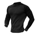 thumbnail image 2 of TIMIFIS Chandail Noir pour Homme à Col Rond, Coupe Ajustée, Chandails Légers, Chandail Tricoté pour Tenue Décontractée Ou Habillée Automne/hiver, 2 of 5