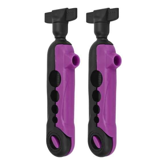 Mini Enrouleur de Ligne de Pêche, Ressort en ABS, 2 Pcs pour Plage, Noir Violet