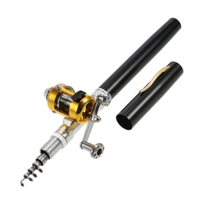 Fishing Rod and Reel Combo, Mini Portable Pocket Telescopic Pole, Surf Casting Rod, for Fishing Enthusiasts, Suitable for Boat, Dam, Ice Fishing