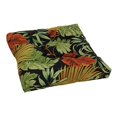 thumbnail image 1 of Blazing Needles 19-inch Squared Spun Polyester Tufted Dining Chair Cushion - Tropique Raven, 1 of 4