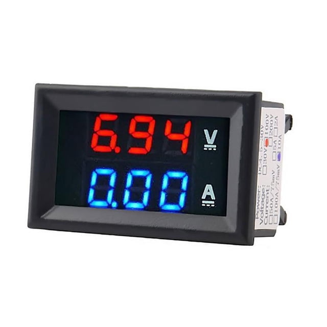 DC100V 10A Voltmeter Ammeter LED Dual Volt Amp Meter Voltage Current O5T2