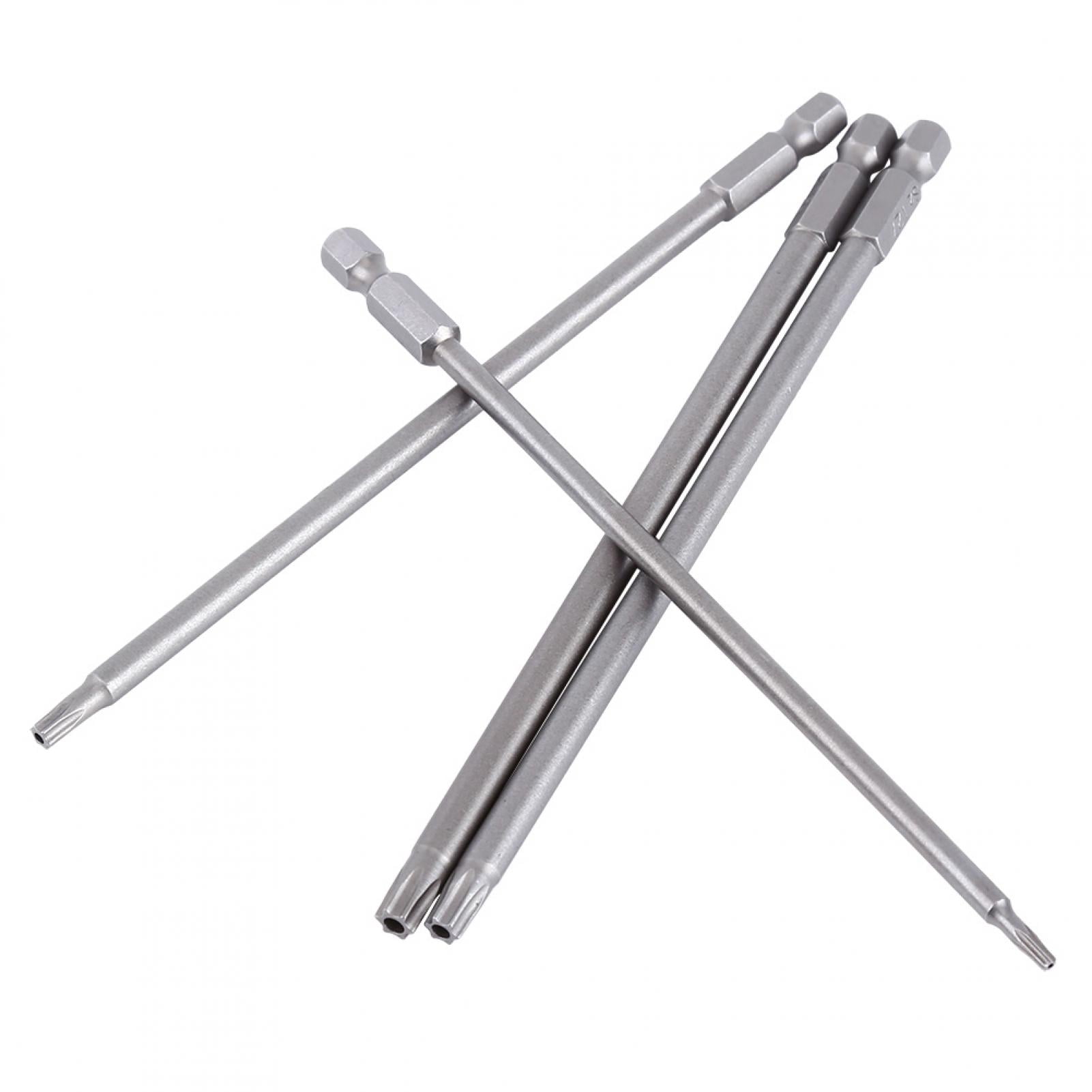 8pcs S2 Steel Star Head Screwdriver Set Bits Hand Tools Magnetic Screw Driver Set 150mm, for Manual or Electric Screwdriver