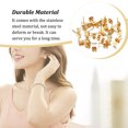 thumbnail image 3 of Langgg Earring Stud Base Handmade Popular Personality Ear Pins Setting Lady Daily Wear DIY Jewelry Making Tool Time Supplies Gold 5mm 1Set, 3 of 6