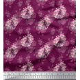 thumbnail image 1 of Soimoi Pink Rayon Fabric Cage & Roses Floral Print Fabric by Yard 56 Inch Wide, 1 of 6