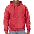 thumbnail image 1 of Gildan Chandail à Capuchon pour Hommes en Molleton Épais, 2TG, Rouge Écarlate Sport Chiné, 1 of 2