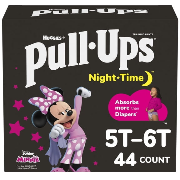 Pull-Ups Night Time Training Pants, Giga Pack, Size: 2T-6T