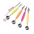 thumbnail image 3 of CAROOTU 3Pcs Multifonctions Coupe-Gravure en Acier Inoxydable Melon Baller Scoop Cuisine Fournitures, 3 of 6