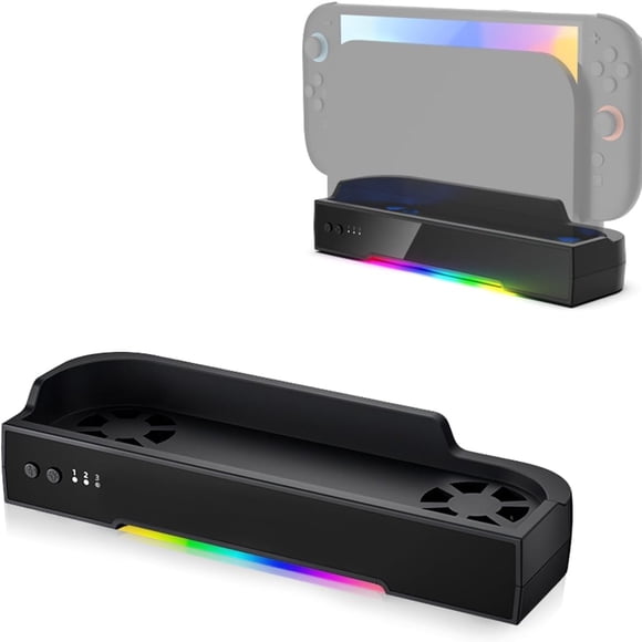 Station d'Accueil pour Ventilateur de Refroidissement avec Support Mural pour Nintendo Switch 2 - Base de Refroidissement Plug & Play