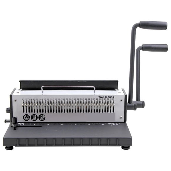 Manual Wire Binding Machine 34 Holes Metal Spiral Wire Spool Binding Machine A4 Binder Puncher Machine 1pc ,Wear Resistant
