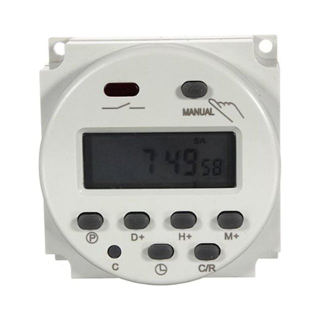 12V LCD Numérique Micro-Ordinateur de Commande de Puissance Minuterie Commutateur Temps Relais Panneau de Montage