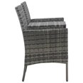 thumbnail image 3 of vidaXL Canapé de Jardin 2 Places avec Table à Thé en Rotin Poly Anthracite, 3 of 5