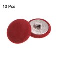 thumbnail image 3 of Unique Bargains 10pcs 28L Fabric Cloth Covered Button 18mm Round Metal Shank Sewing Buttons for Suits Dress Blouses, Red, 3 of 5