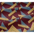 thumbnail image 5 of oneOone Viscose Jersey Fabric Rectangle & Triangle Geometric Print Fabric By Yard 60 Inch Wide, 5 of 5