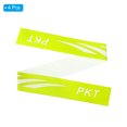 thumbnail image 3 of Unique Bargains 9.8'x0.7' Badminton Racket Head PU Protector Sticker Racquet Guard Tape, Light Yellow 4 Pack, 3 of 6