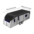 thumbnail image 1 of BotaniNest RV Roof Cover With Reflective Strips Heavy Duty For Outdoor Travel Trailer And Camper Storage, 1 of 6