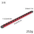 thumbnail image 3 of Magnetic Socket Organizer Set, 1/2", 1/4" and 3/8" SAE & Metric Deep & Shallow Socket Holder Kit, Holds 40 Stanard Sockets, Attaches to Steel Box/Tool Cart, 3 of 11
