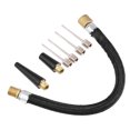 thumbnail image 1 of Unique Bargains Portable Air Pump with Inflation Needle Tapered Nozzle Extension Hose for Bicycle Wheel Tire Inflator 1 Set, 1 of 7
