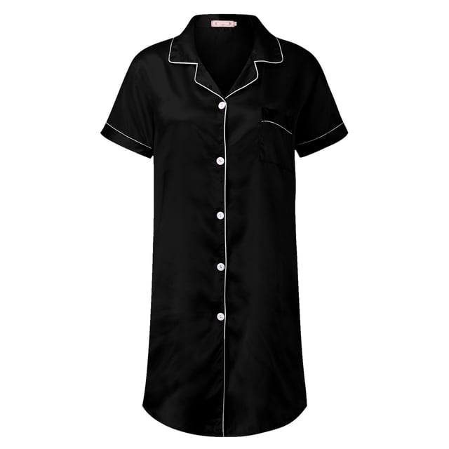 Kcodviy Nuisette en Satin pour Femmes, Robe de Nuit, Mini Combinaison, Nuisette Courte, Tenue de Nuit pour Dames, Chemises de Nuit pour Femmes