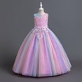 thumbnail image 4 of Robes Formelles pour Ados Robes de Bal Sans Manches Robe en Tulle pour Tout-Petits Robe de Mariage pour Filles 3 Ans, 4 of 6