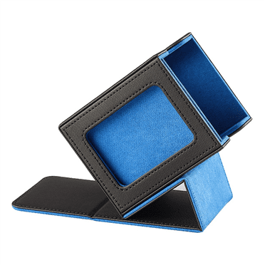 Boîte de Rangement pour Cartes à Collectionner, Boîte pour Jeu de Cartes avec Fenêtre d'Affichage Étui pour Jeu de Cartes Boîte pour Jeu de Cartes Bleu, 1 x Étui pour Jeu de Cartes, Bleu