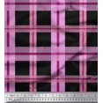 thumbnail image 1 of Soimoi Viscose Chiffon Fabric Check Check Decor Fabric Printed Yard 42 Inch Wide, 1 of 4