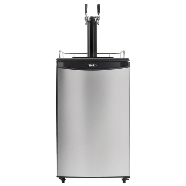 Danby DKC054A1BSL2DB Refroidisseur de cargaisons à double robinet de 5,4 pi3 en Acier Inoxydable