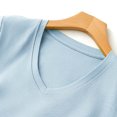thumbnail image 4 of Timegard Womens Tops V Neck Short Sleeve Comfy Solid Color Basic Tee Casual Loose Workout Top Summer, 4 of 4
