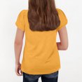 thumbnail image 3 of WMTBSRSW Offres Prime Day Filles Mode Floral Manches Courtes T-Shirts d'Été Unis Basiques Décontractés Col Rond 5-14 Ans, 3 of 6