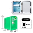 thumbnail image 2 of Coca-Cola Sprite Mini Fridge 6 Can AC/DC Cooler/Warmer, Compact Beverage Storage for Home & Car, 2 of 8