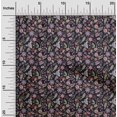 thumbnail image 2 of oneOone Coton Popeline Tissu Noir Jacobée Robe Florale Tissu Tissu Imprimé par la Cour 42 Pouces de Large, 2 of 5