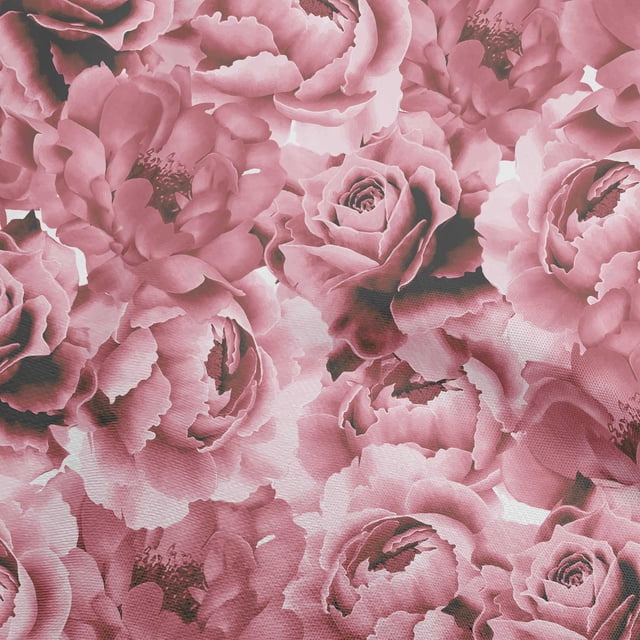 oneOone Velvet Pink Fabric Floral Craft Projects Decor Fabric Printed By The Yard 58 Inch Wide