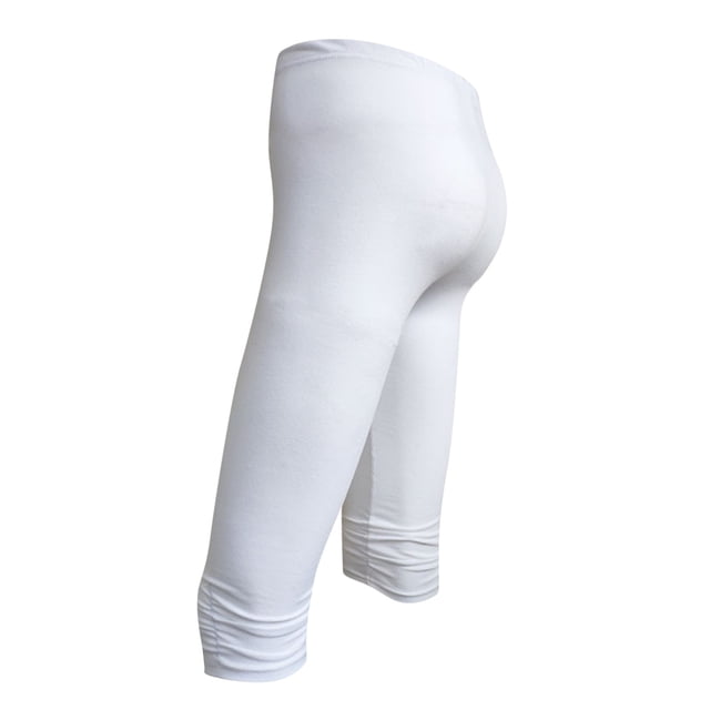 Cinvoph Womens Capris Ruffle Yoga Pants Tummy Control Workout Running Joggers Leggings