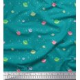 thumbnail image 3 of Soimoi Poly Georgette Fabric Star & Planet Galaxy Print Sewing Fabric Yard 52 Inch Wide, 3 of 3